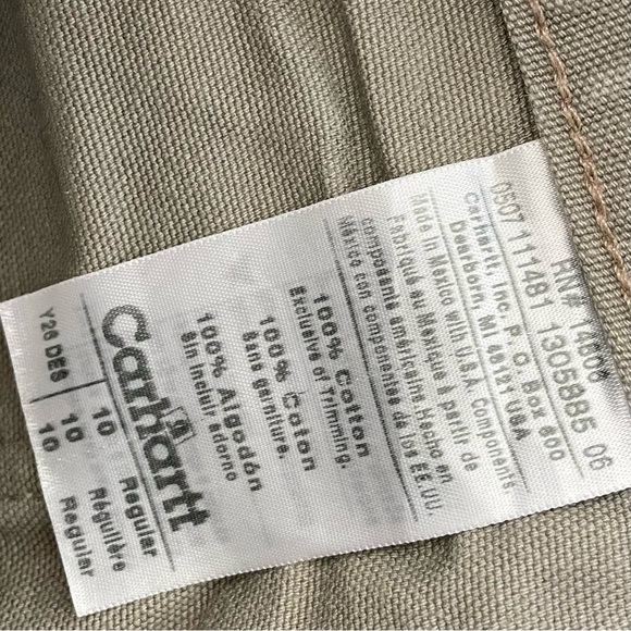 Vintage Carharrt Y26 Kid’s Duck Canvas Dungaree Fit Carpenter Pants | Size 10 - Picture 3 of 5
